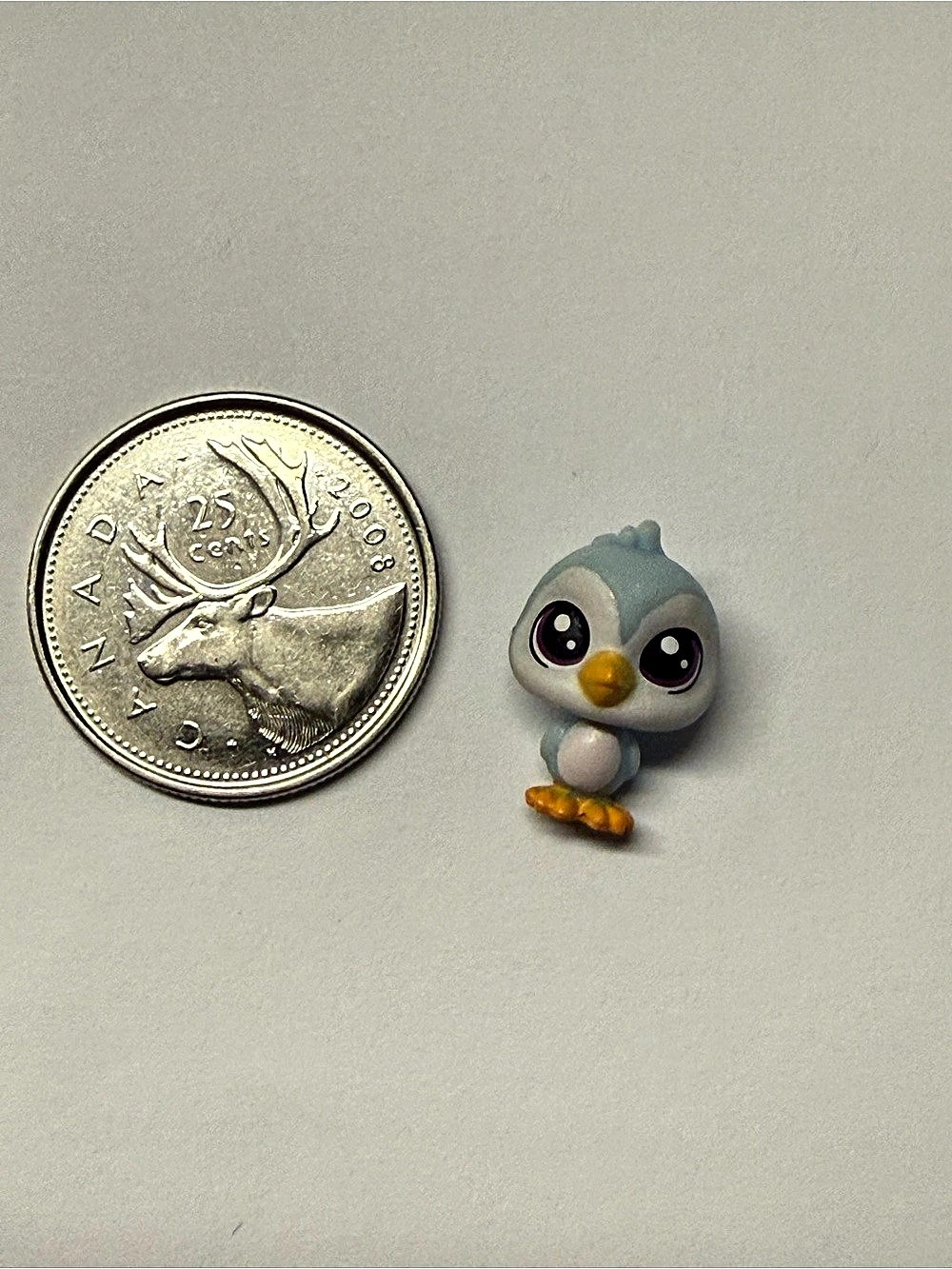Hasbro Littlest Pet Shop Teeniest Tiniest Penguin Blue & Gray Figure